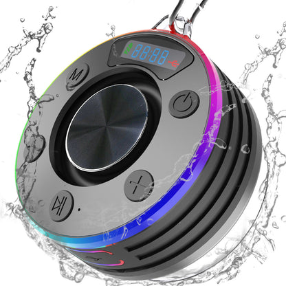 Enceinte Bluetooth Waterproof avec Ventouse - Son Puissant pour la Douche